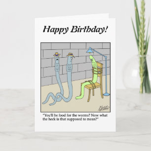 Drawing a Blank - Worm Food - Customise it Card