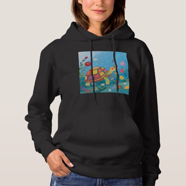 Drawing Baby Turtle Hoodie (Front)