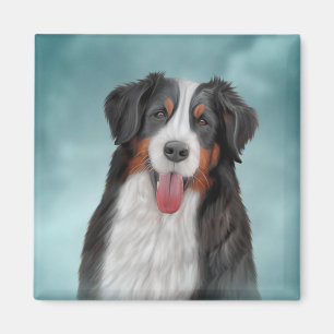 Drawing Bernese Mountain Dog 21 Magnet