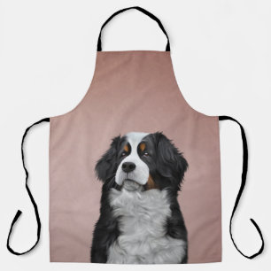 Drawing Bernese Mountain Dog Apron