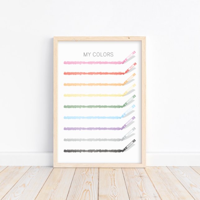 Drawing Colours with Crayons - Educational Poster (Creator Uploaded)