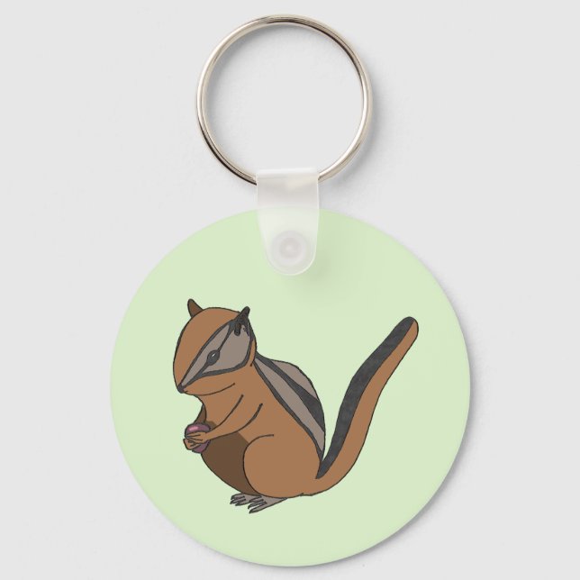 Drawing Cute Chipmunk Key Ring (Front)