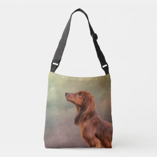 Drawing Dog breed dachshund Crossbody Bag