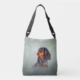 Drawing Dog breed dachshund Crossbody Bag