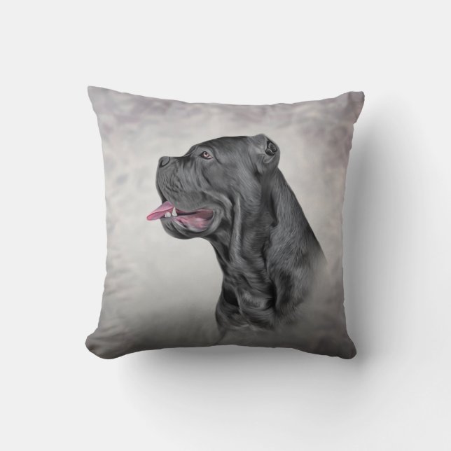 Drawing dog Cane Corso - Italian Mastiff Cushion (Front)