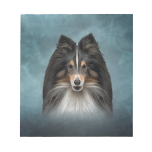 Drawing Dog Shetland Sheepdog, Sheltie Notepad