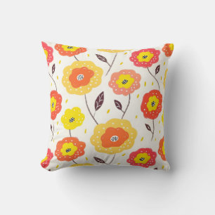 Drawing Flowers Cushion