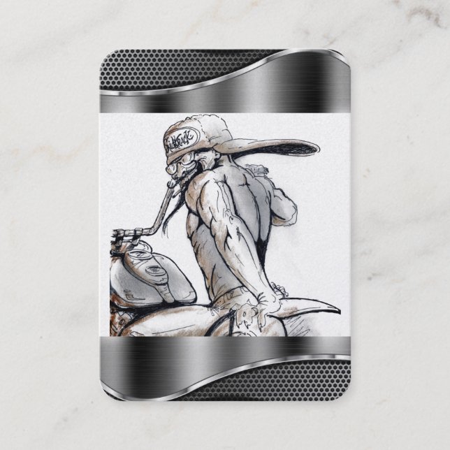 Drawing for Motorcycle Business Card (Front)