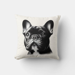 Drawing French Bulldog Cushion