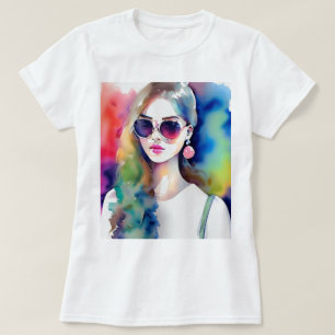 Drawing Girl Illustration, Fashion Girl, woman T-Shirt