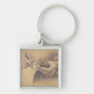 Drawing Hands, 1798 Key Ring