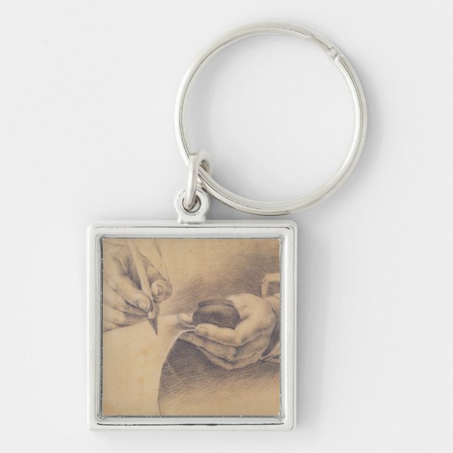 Drawing Hands, 1798 Key Ring (Front)