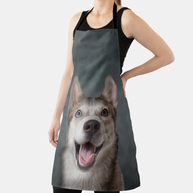 Drawing Husky dog Apron (Insitu)