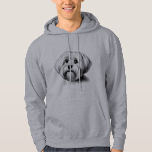 Drawing Maltese Dog Hoodie