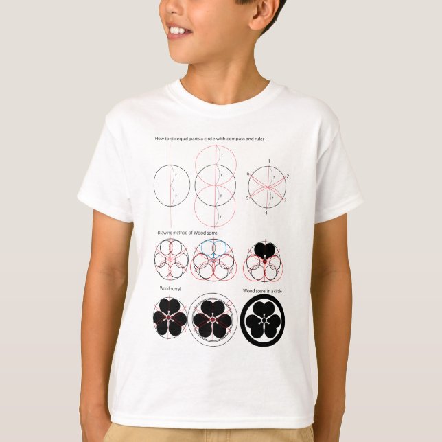 Drawing method of Wood sorrel T-Shirt (Front)