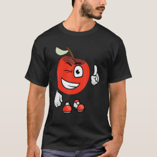 Drawing Of A Happy Apple 1 T-Shirt