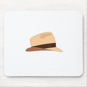 Drawing of a Panamanian hat Mouse Pad