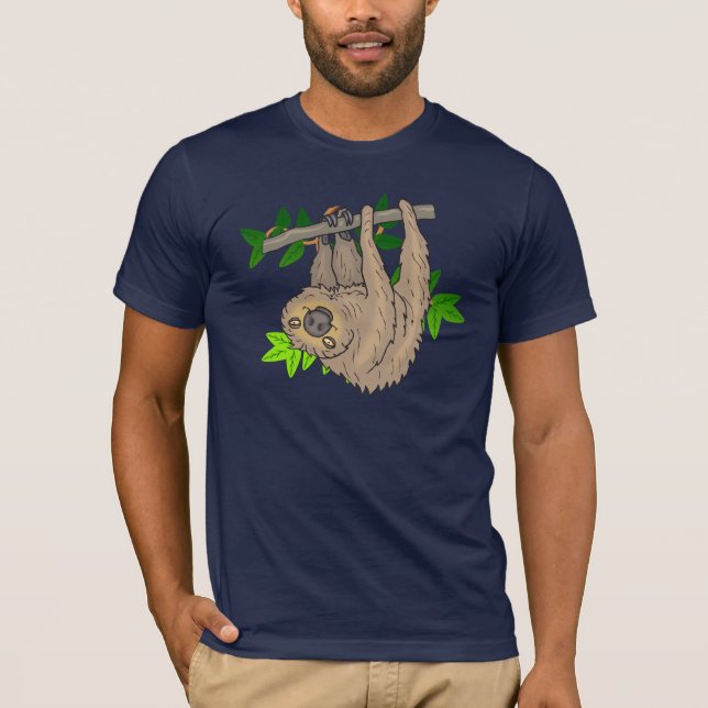Drawing of a Sloth Hanging Upside Down T-Shirt (Front)