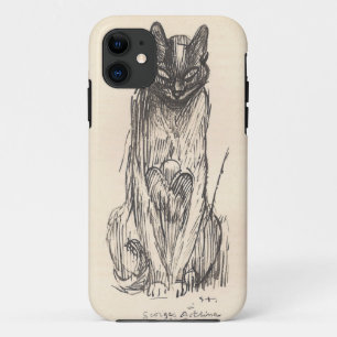 Drawing of Cat by Alexandre Steinlen iPhone 11 Case