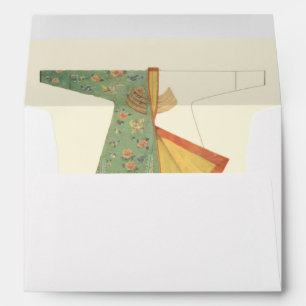 Drawing of Half-Finished Kimono Envelopes
