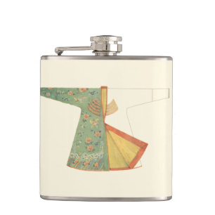 Drawing of Half-Finished Kimono Hip Flask