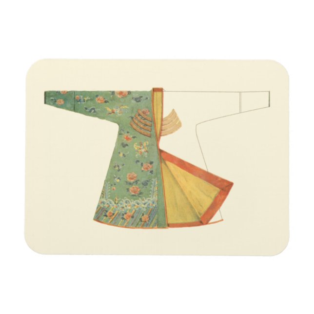 Drawing of Half-Finished Kimono Magnet (Horizontal)