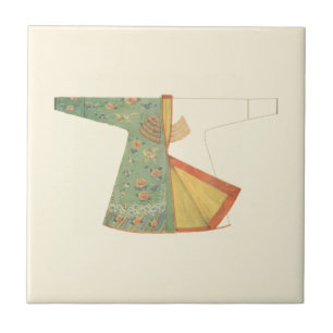 Drawing of Half-Finished Kimono Tile