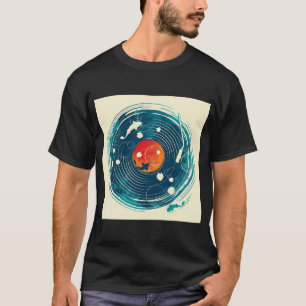 Drawing of sound of a water T-Shirt