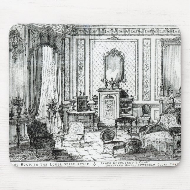 Drawing Room in the Louis Seize Style Mouse Pad (Front)