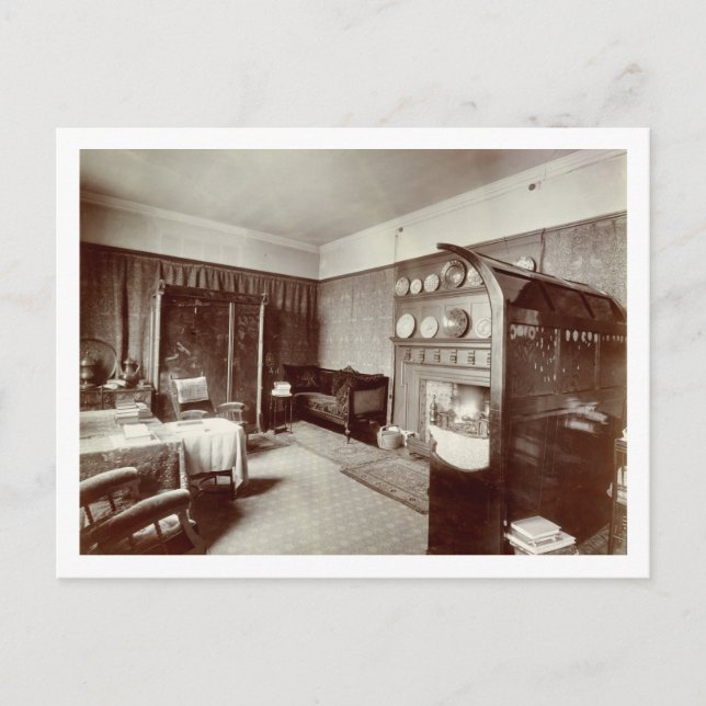 Drawing room, Kelmscott House, London, 1896 (photo Postcard (Front)