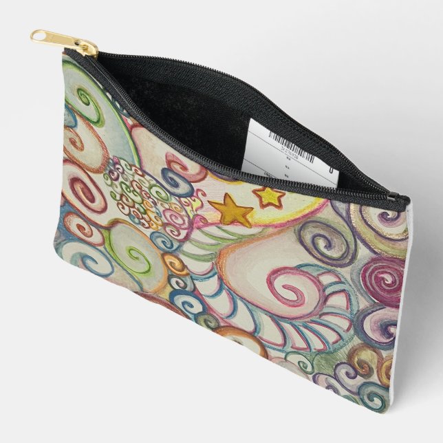 drawing spiral accessory pouch (Open)