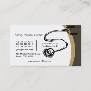 Drawing Stethoscope Doctors - Medical Appointment Card