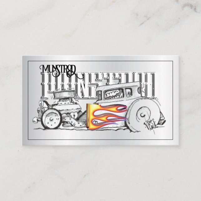 Drawing Street rod Business Card (Front)