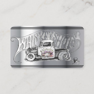  drawing tow truck Auto business card