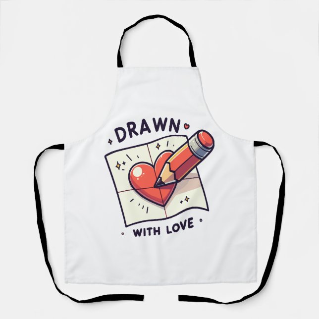 Drawing with love apron (Front)