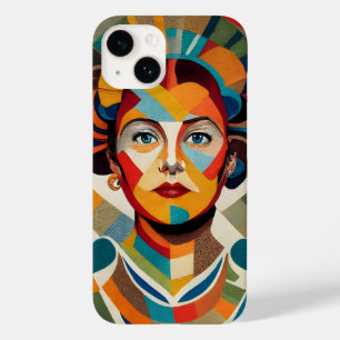 Drawing with mosaic pieces Case-Mate iPhone 14 case
