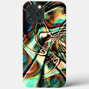 Drawing with rough strokes, sepia luminosity tones iPhone 13 pro max case