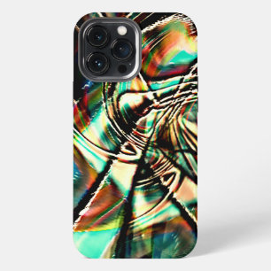 Drawing with rough strokes, sepia luminosity tones iPhone 13 pro max case