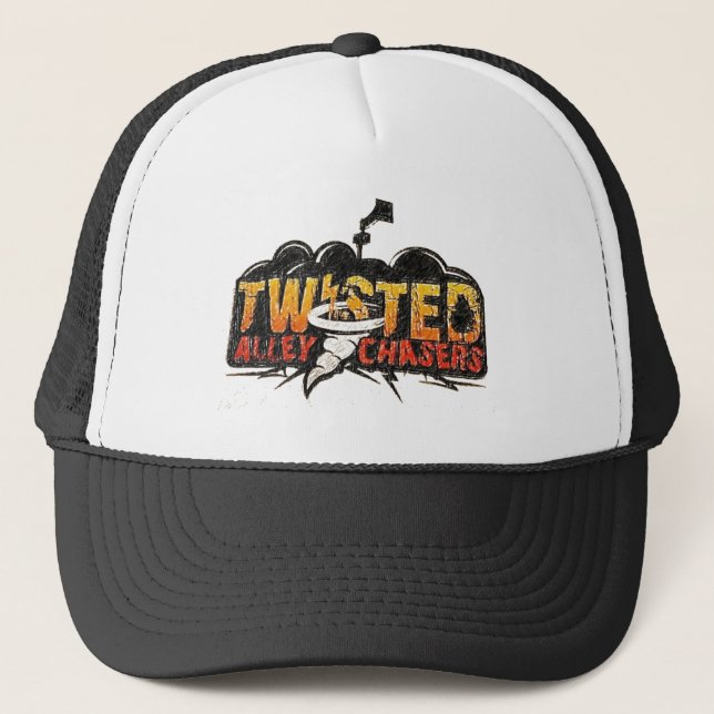drawn effect Twisted Alley cap/hat Trucker Hat (Front)