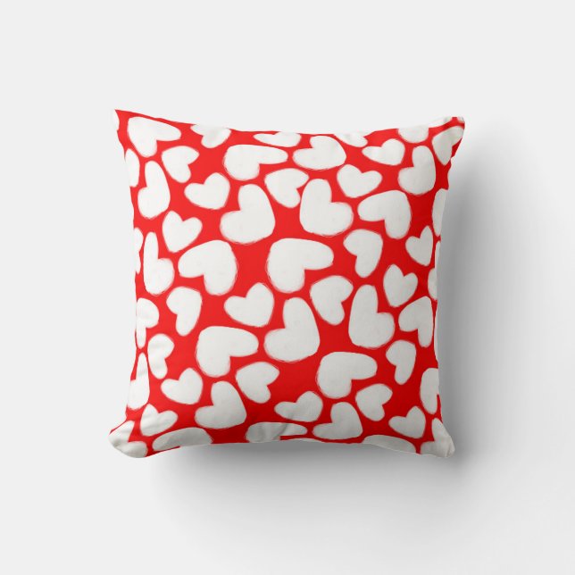 Drawn Hearts 2014 Cushion (Front)