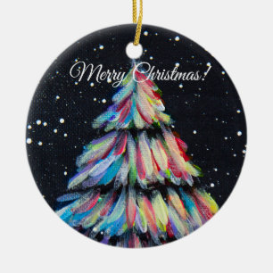 Drawn to Light Ceramic Ornament