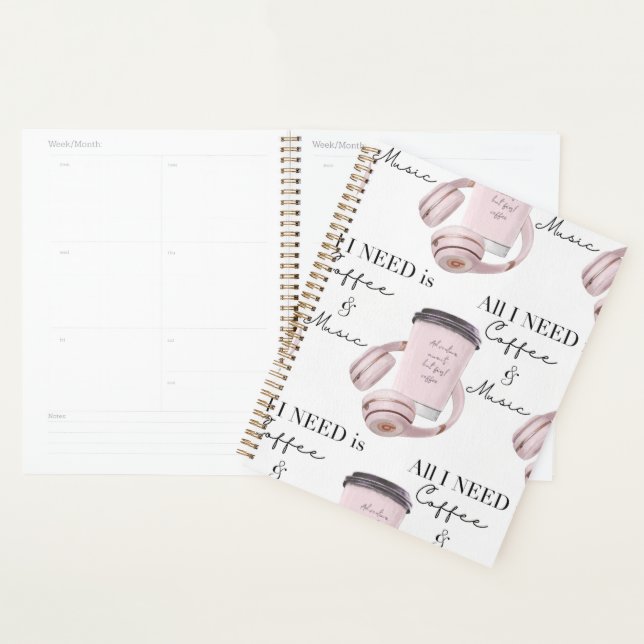 Drawstring Backpack Notebook Planner (Display)