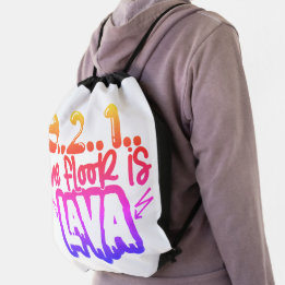 Drawstring Backpack The Floor is Lava