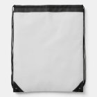 Drawstring Backpack | White Front | Minimalist Sty