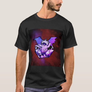 Draxolotyl Hatchling with watercolor background T-Shirt