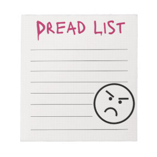 Dread List Notepad