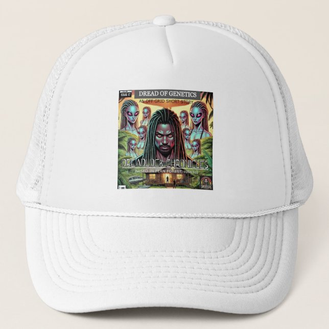 DREAD OF GENETICS - DREADLOCK CHRONICLES ISSUE 17 TRUCKER HAT (Front)
