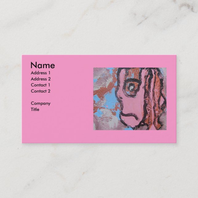 DREAD PINK BUSINESS CARD (Front)
