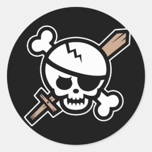 Dread Pirate Pete Classic Round Sticker