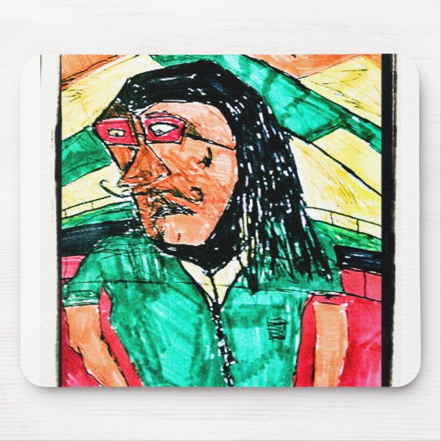 Dread Profile Drawing Mouse Pad (Front)